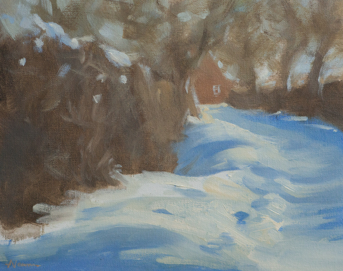 The Lane In Snow